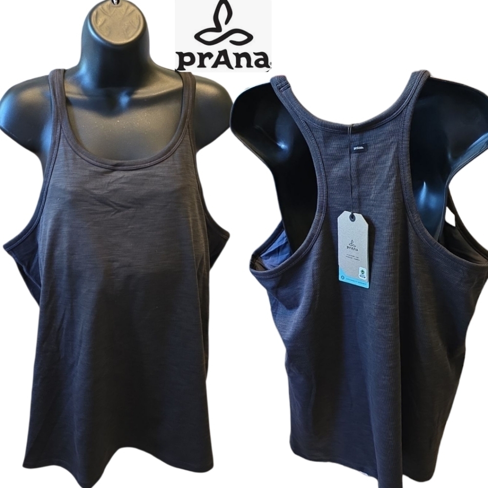 PrAna Becksa Tank / Plus Size 2X / Black Heather / New With Tags